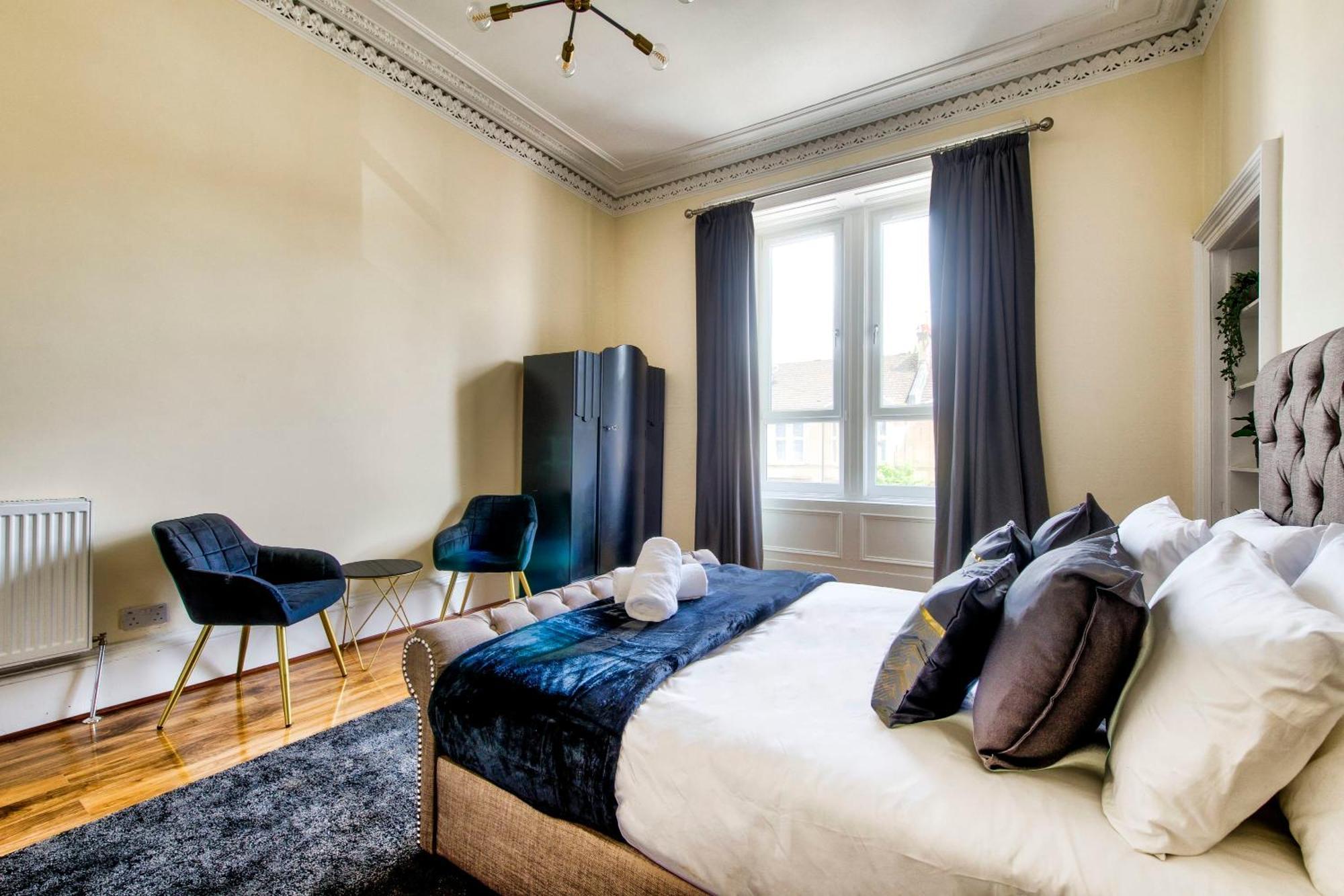 Stunning 5 Bedroom Apt, Close To City Centre, Sec, Hydro And Motorway Glasgow Buitenkant foto